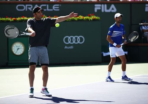 Novak Djokovic and Pete Sampras