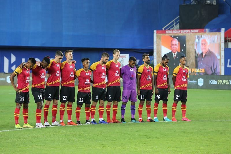 SC East Bengal during their match against ATK Mohun Bagan (Courtesy - ISL)
