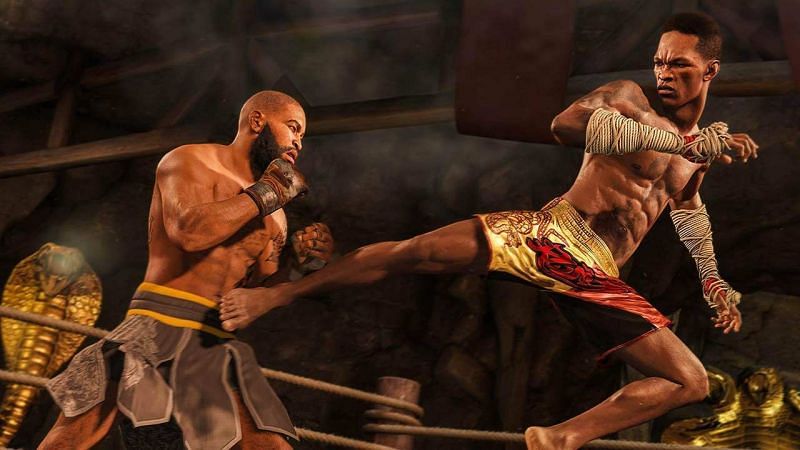 UFC 4 features a Mortal Kombat-esque Kumite setting, a first in a UFC video game