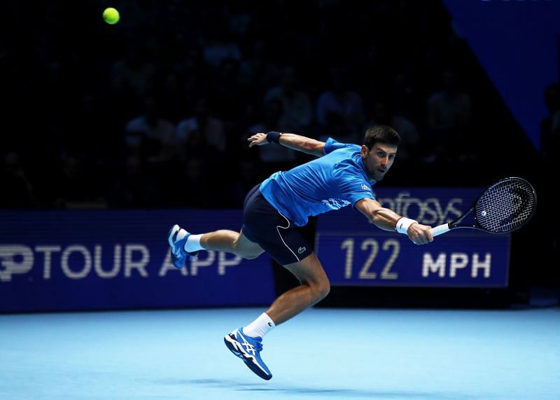 Novak Djokovic at the 2019 Nitto ATP Finals