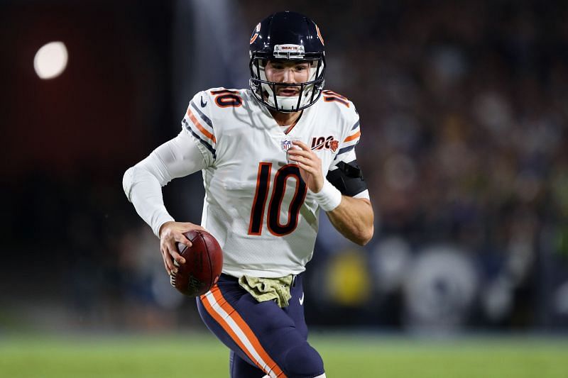 Chicago Bears QB Mitchell Trubisky Enter caption Enter caption