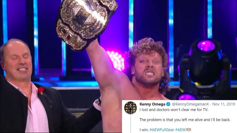 Kenny Omega wins the AEW World title.