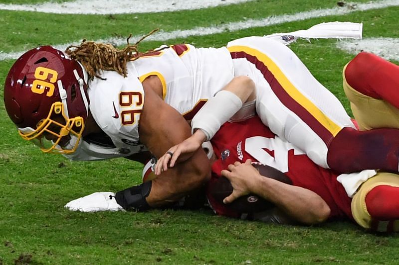 Chase Young gets to know Nick Mullens - Washington Football Team v San Francisco 49ers (wk-14)