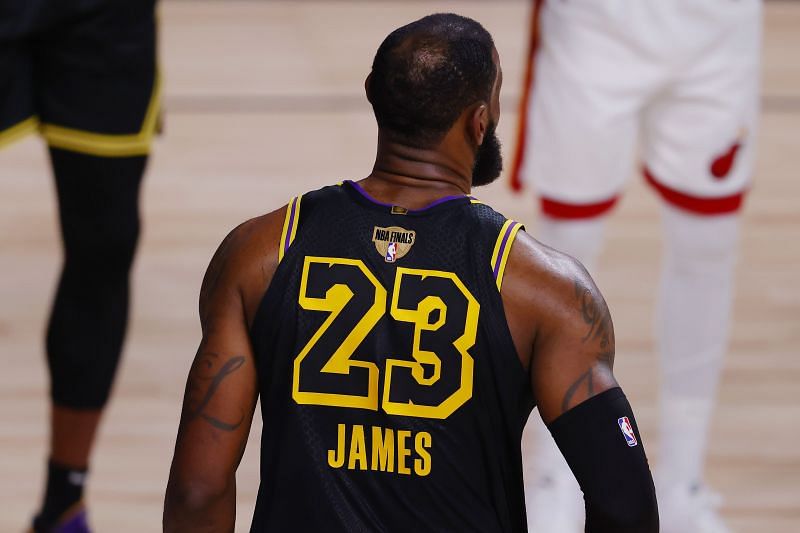 The King during the 2020 NBA Finals.