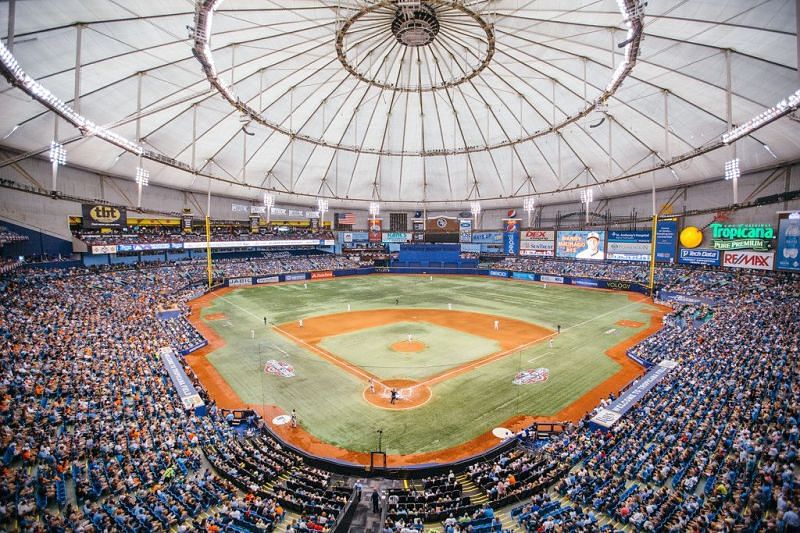 Tropicana Field Daytime, Light outside the dome, more white…