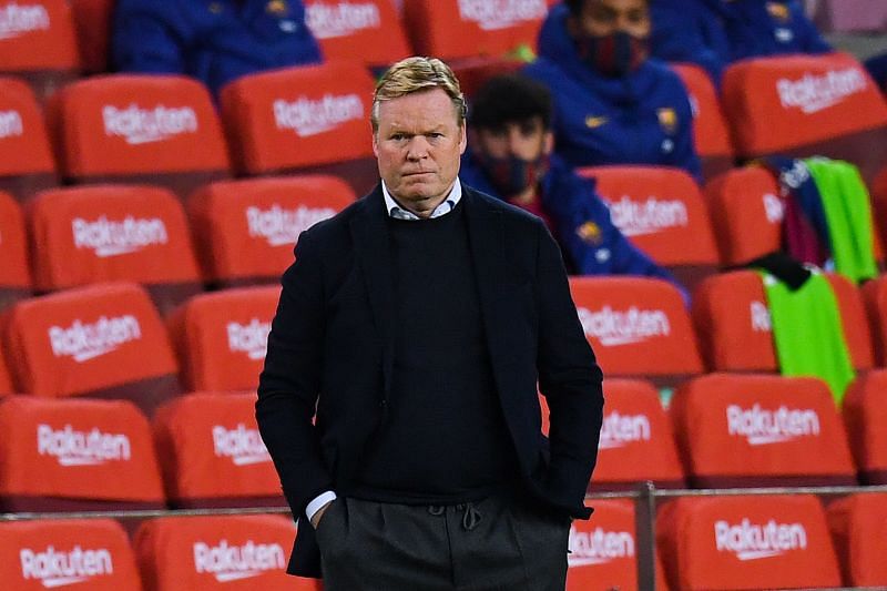 Ronald Koeman&#039;s Barcelona played with five defenders at Real Valladolid.