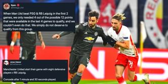 Twitter explodes as Manchester United crash out of the UEFA Champions League after 3-2 loss away at RB Leipzig