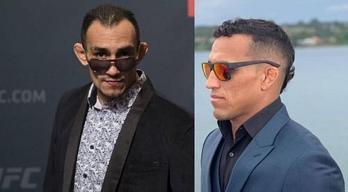 Tony Ferguson (left); Charles Oliveira (right)