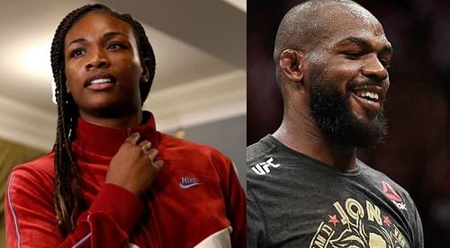 Claressa Shields (left); Jon Jones (right)