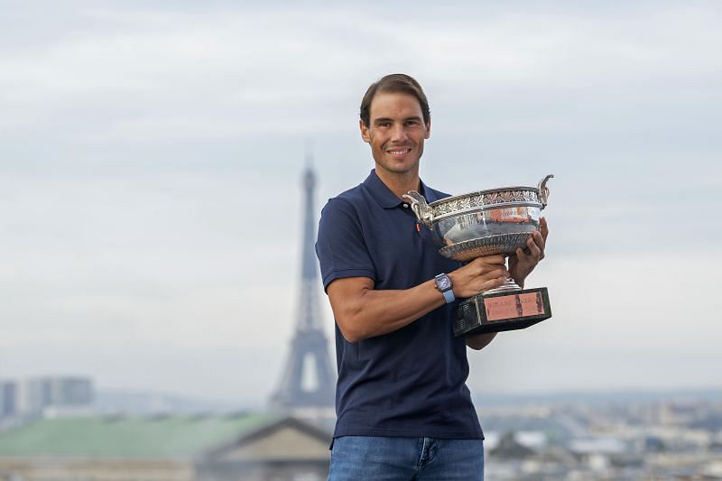 Rafael Nadal with the 2020 French Open