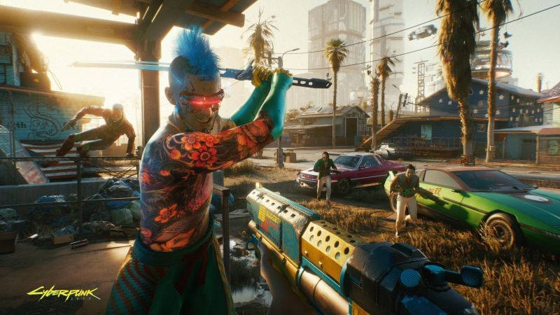 There are currently rampant bugs in Cyberpunk 2077 (Image via CD Projekt Red)