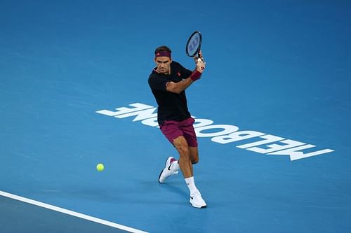 Roger Federer at the 2020 Australian Open