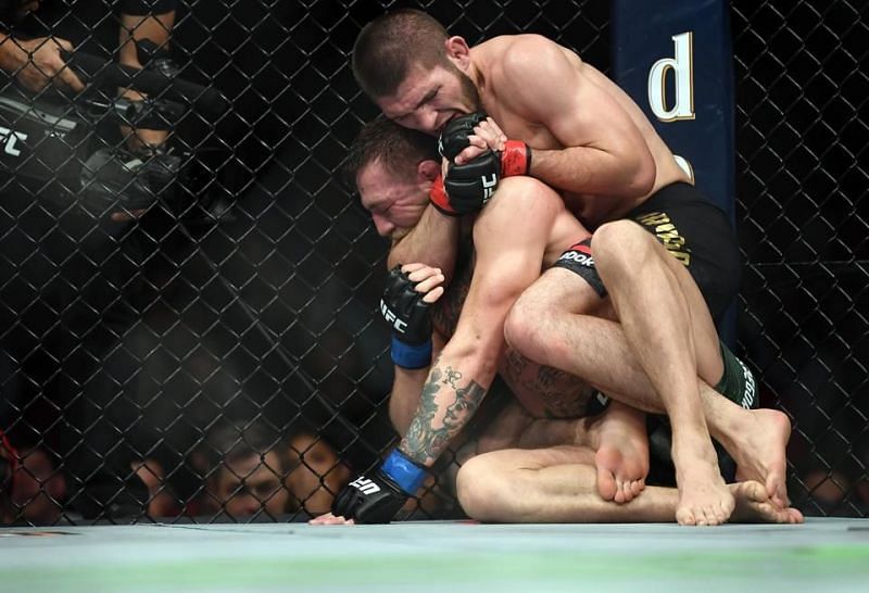 Khabib Nurmagomedov famously submitted Conor McGregor at UFC 229 in October 2018.