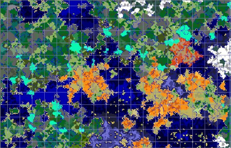 يمكن استخدام Chunkbase بواسطة لاعبي Minecraft للعثور على منطقة حيوية معينة في بذورهم.  (الصورة من chunkbase.com)