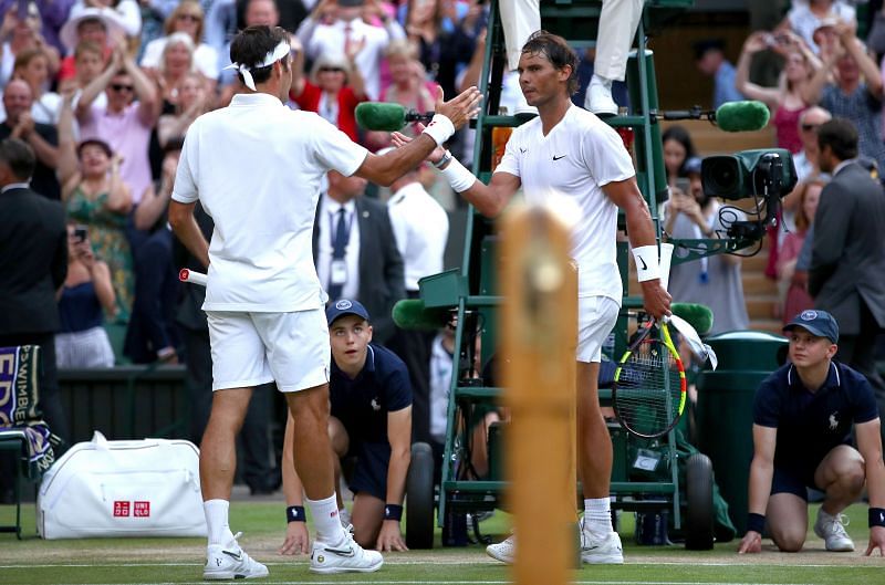 Roger Federer and Rafael Nadal