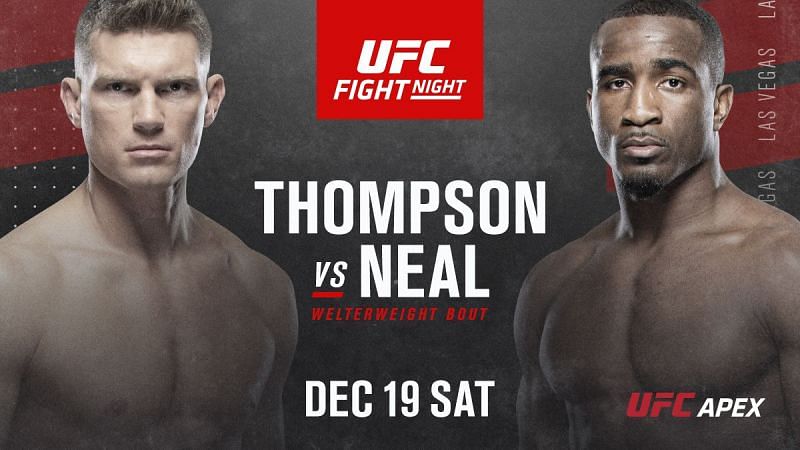 UFC Fight Night: Thompson vs. Neal 12/19/20 – 19th December 2020 Full Show
