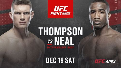 Strikers Stephen Thompson and Geoff Neal battle in this weekend's UFC main event.