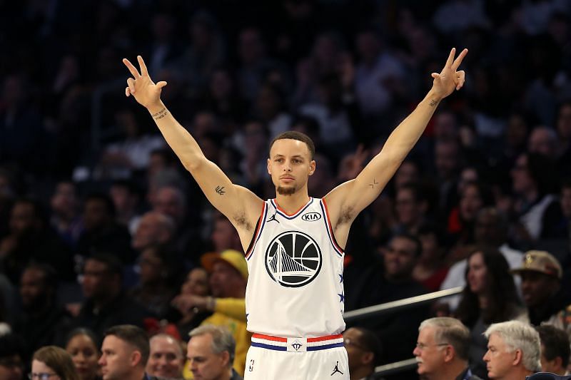 Stephen Curry in the 2019 NBA All-Star Game