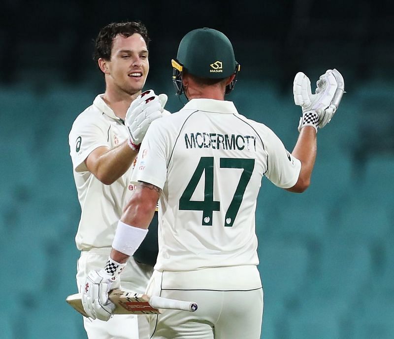Jack Wildermuth and Ben McDermott. Pic: Getty Images Australia