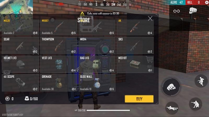 All the in-game items that the players can obtain from the Vending Machine