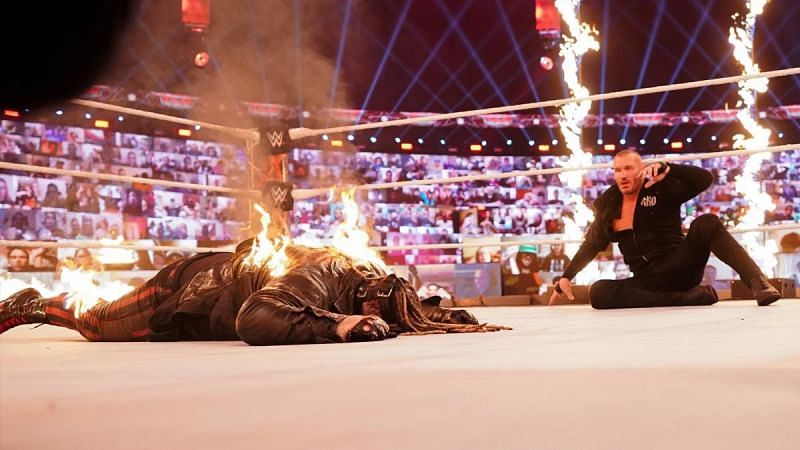Randy Orton a few mere moments before homicide at WWE TLC 2020.
