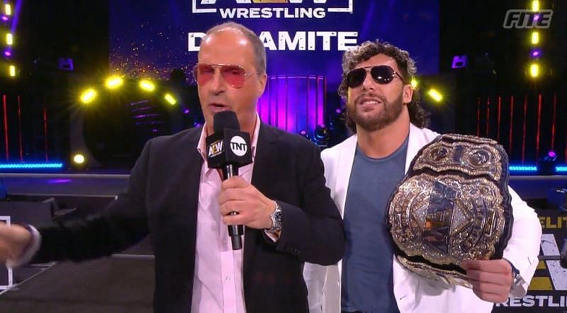 Kenny Omega and Don Callis arrived at AEW Dynamite in style tonight.