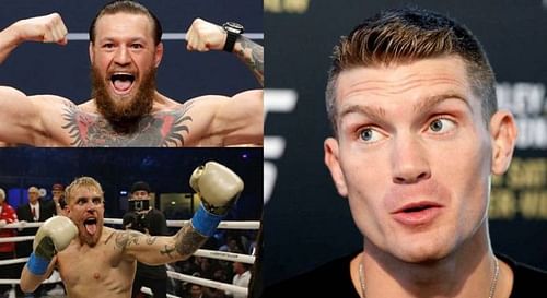 Conor McGregor (above left); Jake Paul (below left); Stephen Thompson (right)