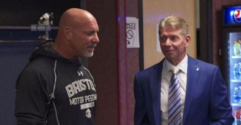 Goldberg with Vince McMahon