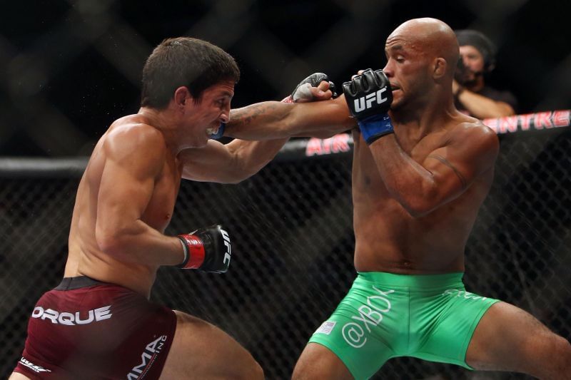 Demetrious Johnson was hurt by the striking of Joseph Benavidez.