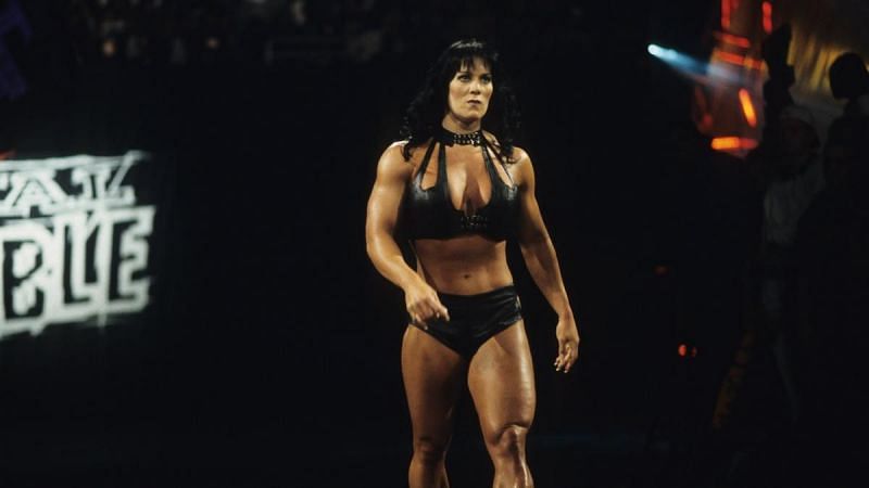 Chyna often faced male WWE Superstars