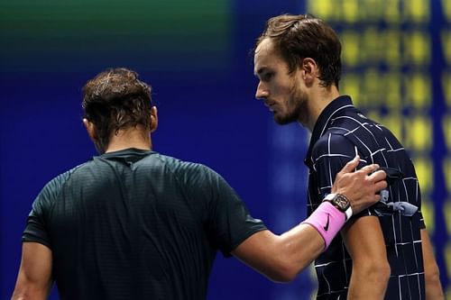 Rafael Nadal after going down to Daniil Medvedev at the ATP Finals in London