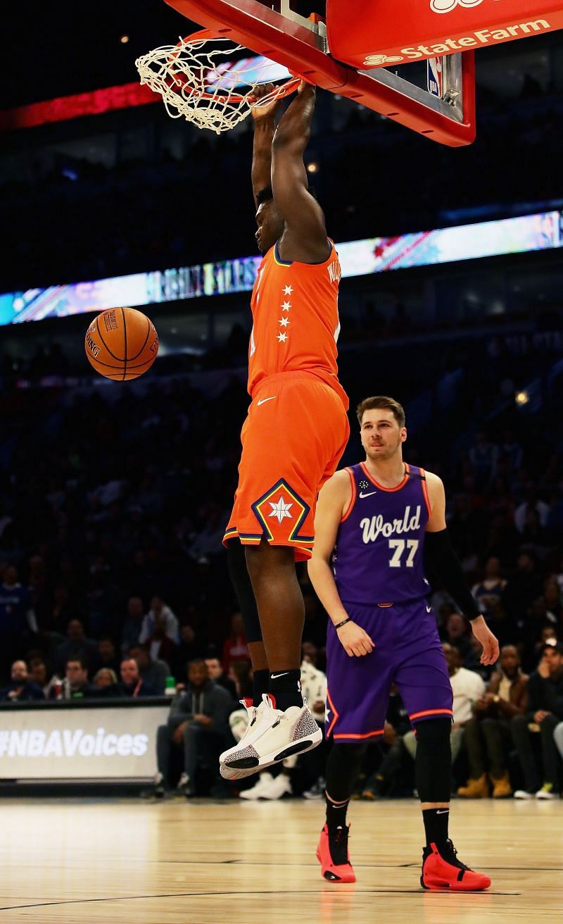 Zion Williamson and Luka Doncic face off in All-Star Rising stars game