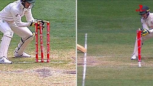 Rahane's dismissal has been a major topic of controversy since the decision was made (Credits: 7Cricket)