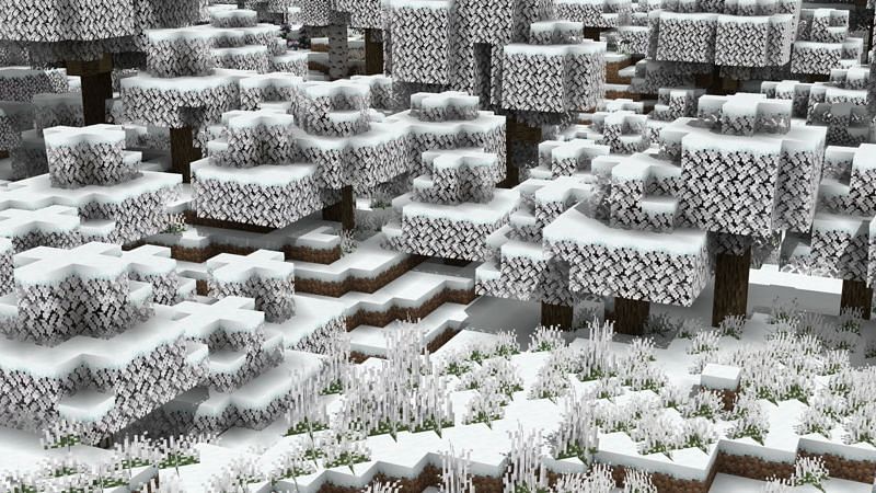 Snowstorm (Image via Minecraft)
