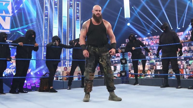 Braun Strowman gets surrounded by RETRIBUTION