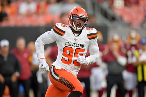 Cleveland Browns DE Myles Garrett Enter caption Enter caption