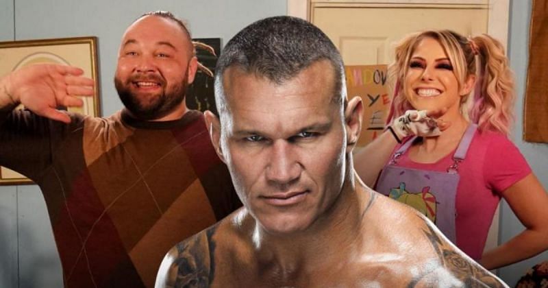 Bray Wyatt, Randy Orton, and Alexa Bliss.