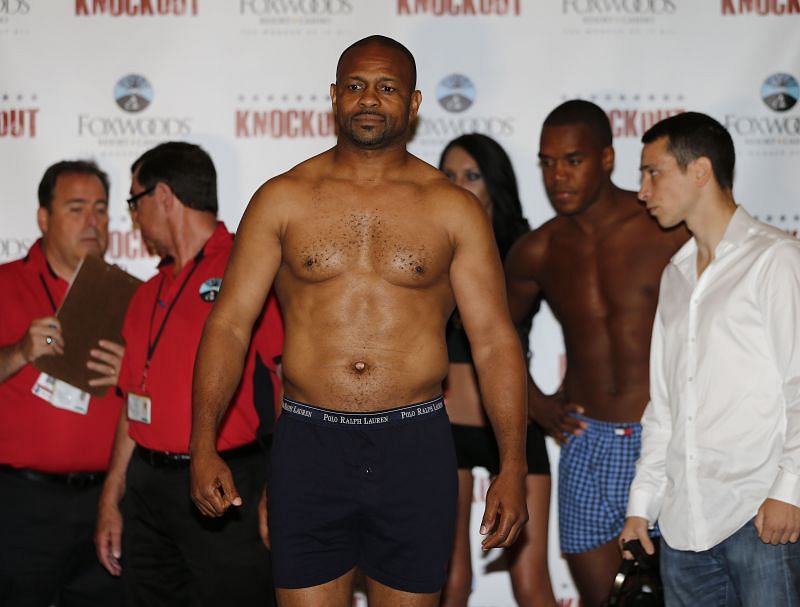 Roy Jones Jr. at the weigh-ins