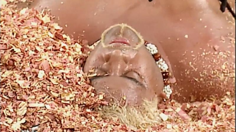 Rikishi fell from the top of the WWE Hell in a Cell structure
