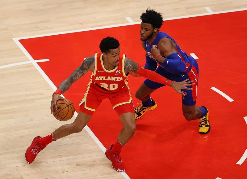 Trae Young in action for the Atlanta Hawks