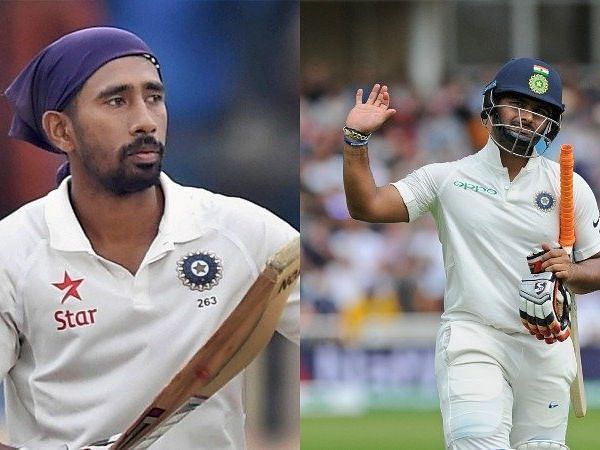 Wriddhiman Saha (L) and Rishabh Pant (R) are fighting for the wicketkeeper&#039;s role