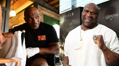 Mike Tyson (L) and Bobb Sapp (R)