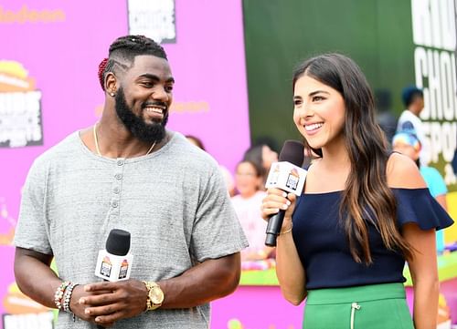 NFL player Landon Collins at the Nickelodeon Kids' Choice Sports Awards 2017