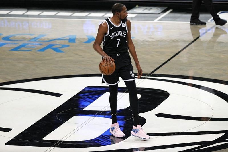 Kevin Durant in the Brooklyn Nets preseason game
