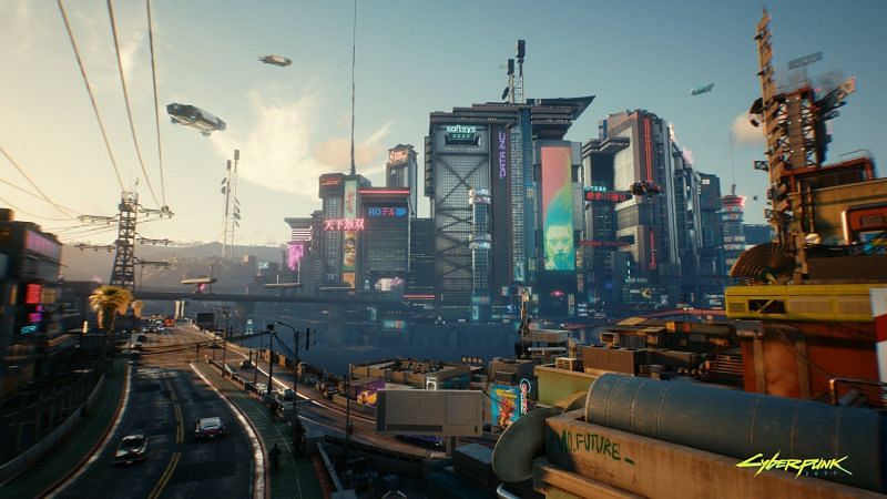 Some reviewers say it&#039;s not difficult to log over 100 hours in Cyberpunk 2077 (Image via CD Projekt Red)