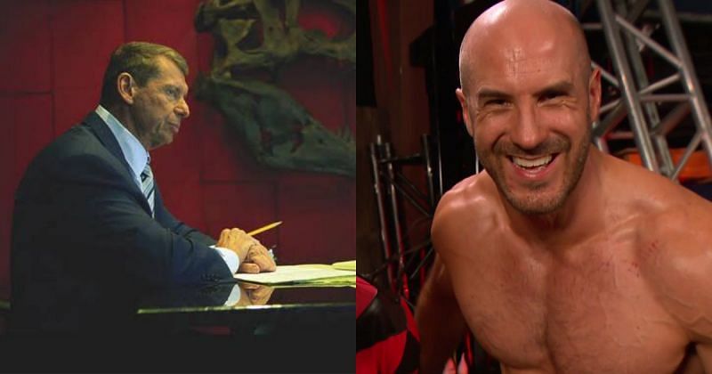 Vince McMahon and Cesaro. 