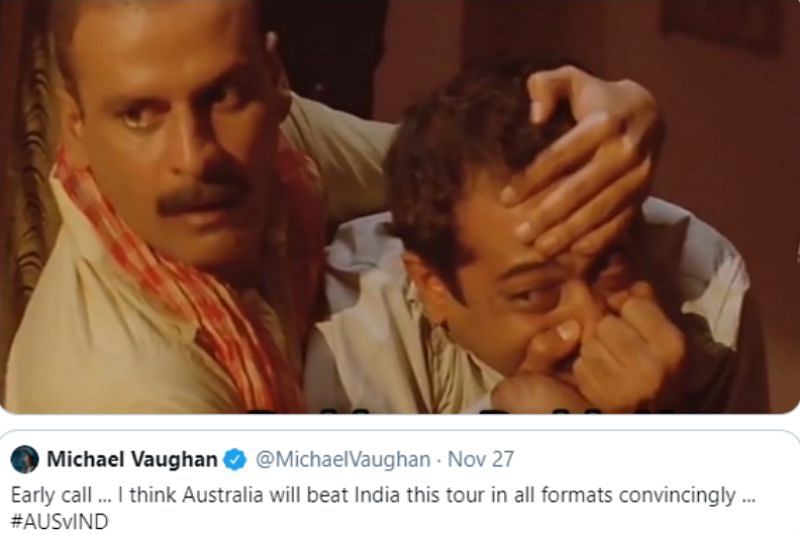 Wasim Jaffer trolled Michael Vaughan with this hilarious meme