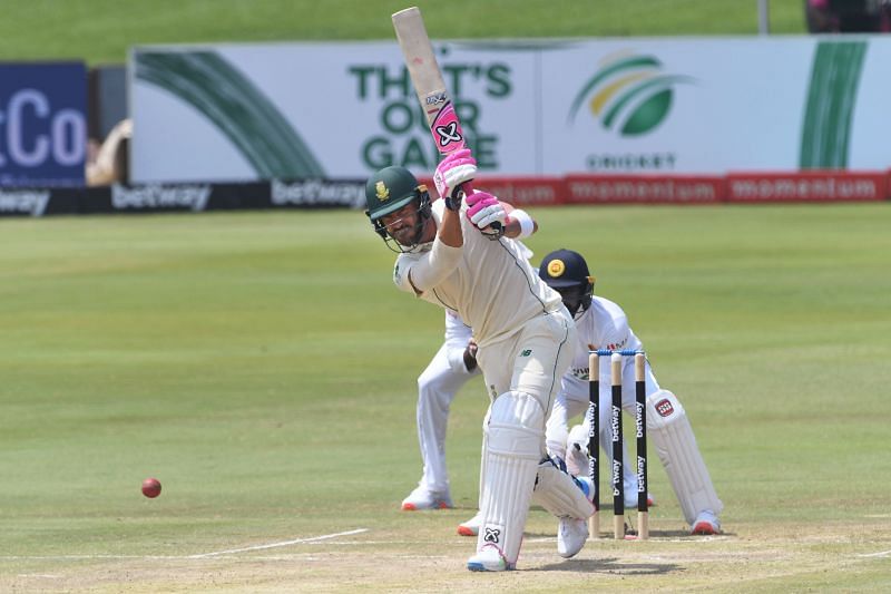 Faf Du Plessis hit his tenth Test match hundred on Monday
