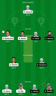 Dream11 team for Otago vs Northern Knights - New Zealand ODD.