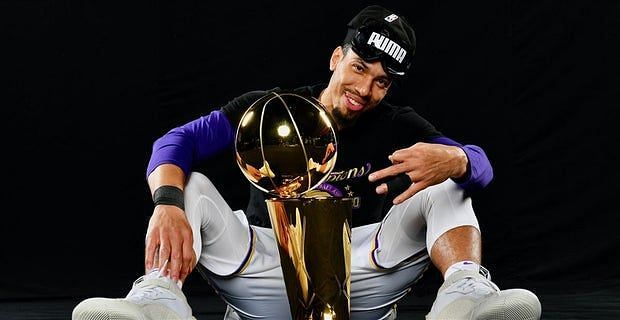 Danny Green posing with this 3rd NBA title